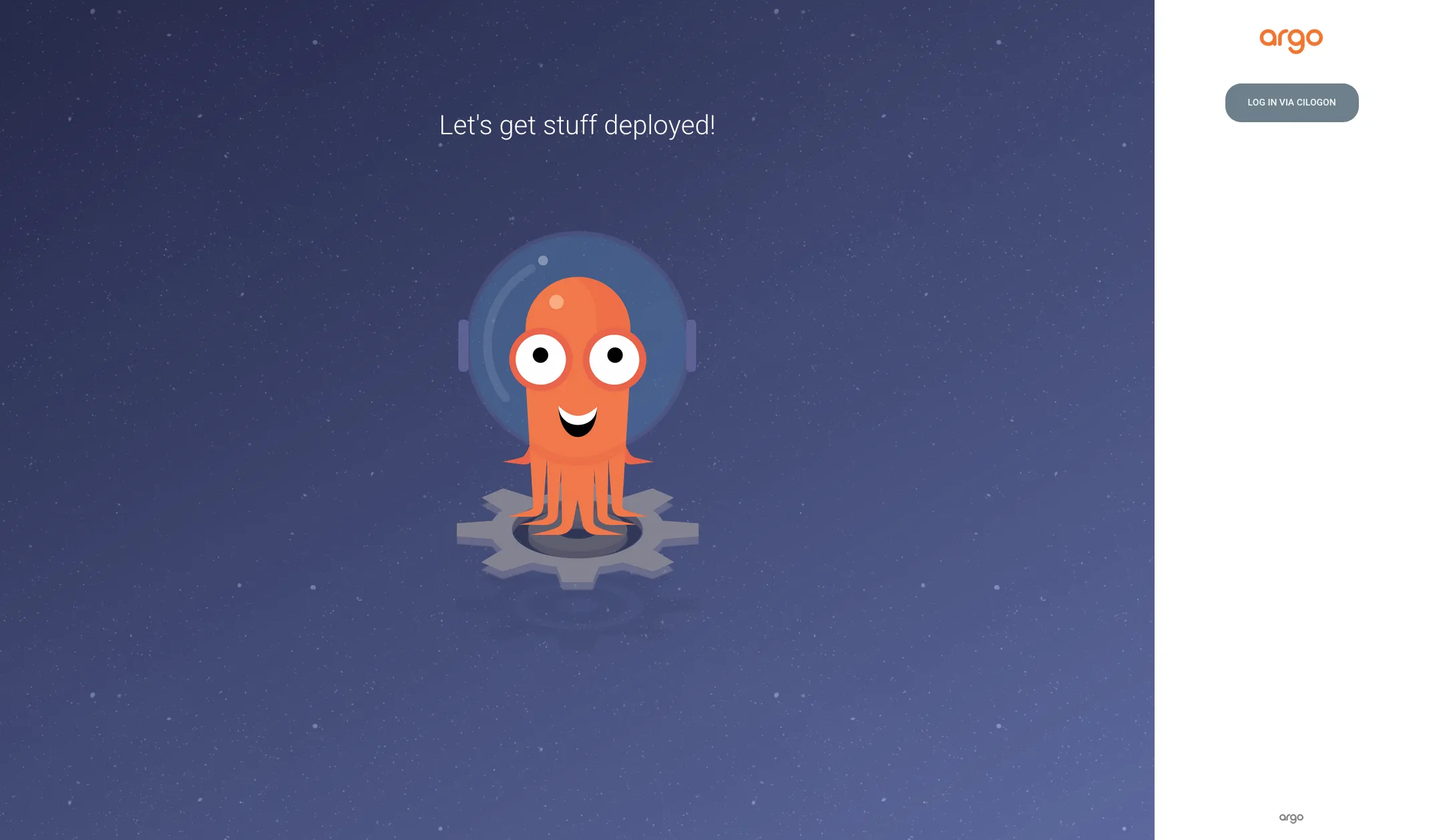 ArgoCD login screen showing the Keycloak button